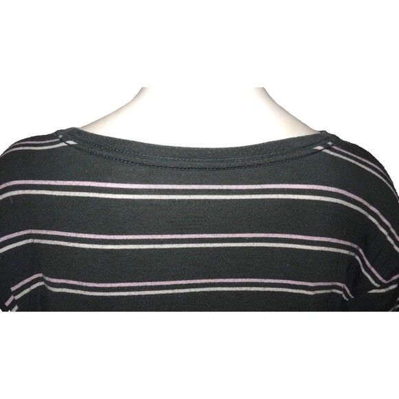 American Eagle Outfitters Oversized Soft Sexy T-Shirt Striped Small Grunge READ - Picture 5 of 16